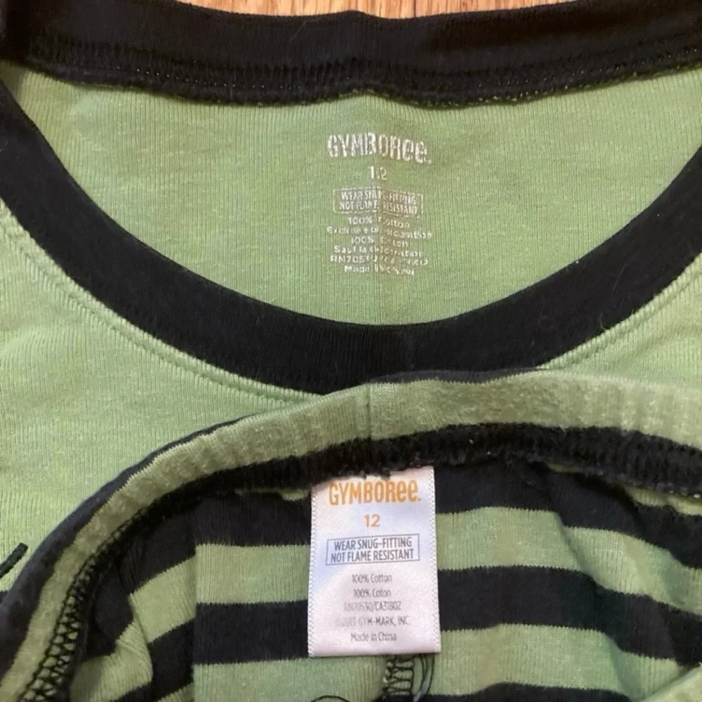 Gymboree Frankenstein Halloween 2 Piece Pajama Set Size 12